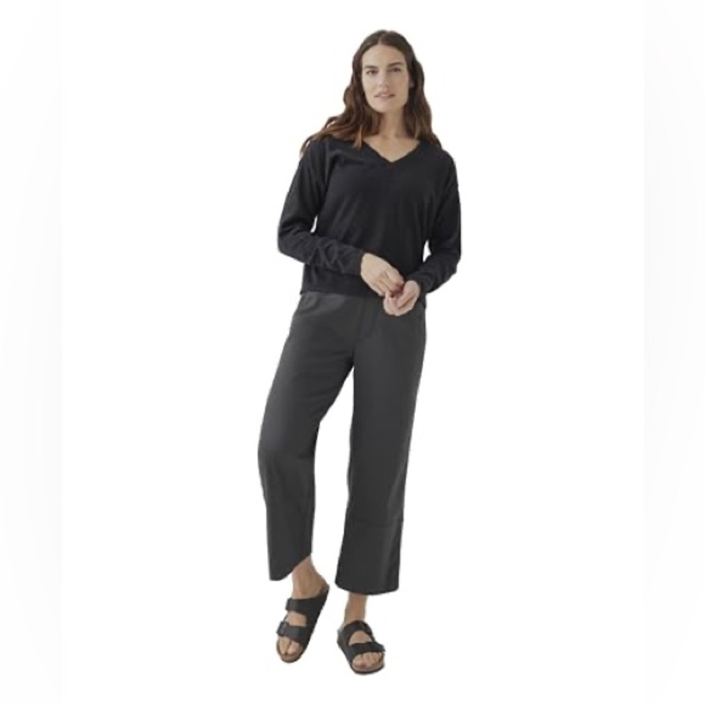 Kut from the Kloth | Gray Wide Leg Tencel Linen Blend Pants Size 8